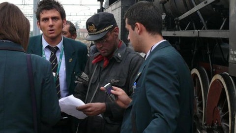 Lokführer und Zugführer in Bassono del Grappa