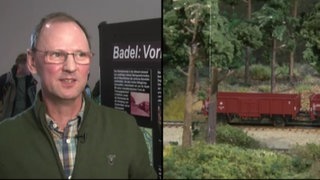Herr und Modelleisenbahn