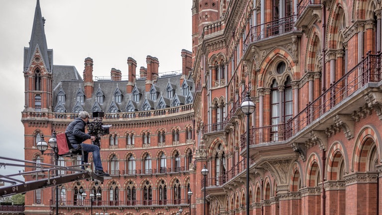 Dreh am Bahnhof St. Pancras