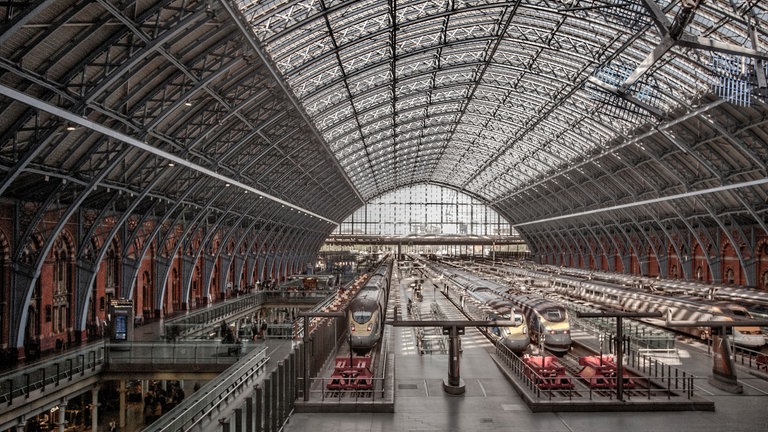 Bahnhofshalle der St. Pancras Station