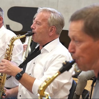 Bürgermeister am Saxofon