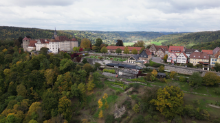 Luftaufnahme von Langenburg.