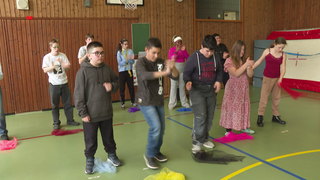 Musik- und Tanzworkshop für Kinder mit Beeinträchtigung.