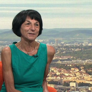 Elisabeth Henn zu Besuch in der Landesschau.