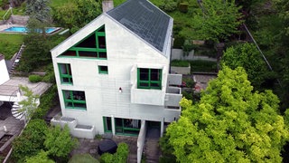 Betonhaus von 1969 in Stuttgart