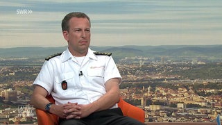 Reutlinger Feuerwehrkommandant Stefan Hermann zu Gast in der Landesschau