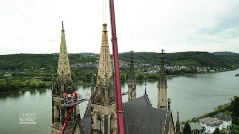 Restauration der Turmspitze der Apollinariskirche