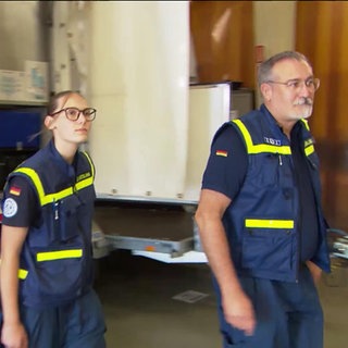 Vater und Tochter Marcel und Zoe Kösling