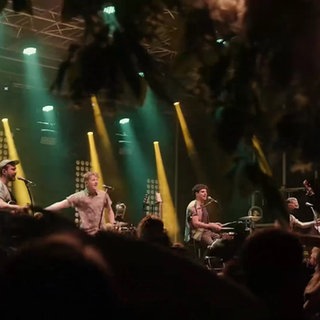 Band beim Musikfestival Lahneck