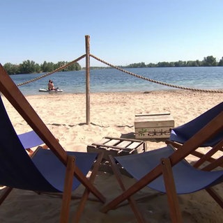 Strandfeeling bei Hochsommerwetter am Silbersee
