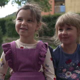 Kindergarten Kinder im Freien