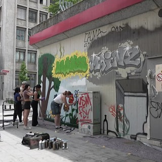 Nachwuchs-Graffitikunst in Mainz