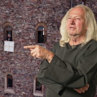 Maler Peter Hemmerle wohnt in einem Turm