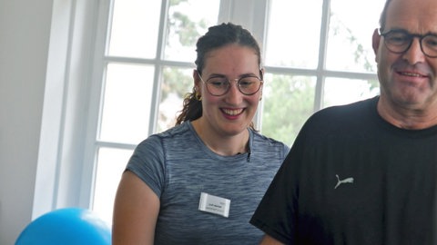 Die angehende Physiotherapeutin Nathalie Keul lernt am Bildungscampus in Koblenz