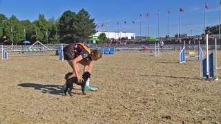 Sarah Tylla auf dem Parcours mit ihrem Hund bei der Agility WM 2026