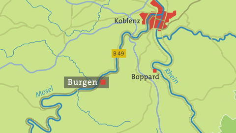 Burgen Karte