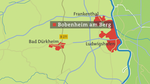 Bobenheim am Berg Karte