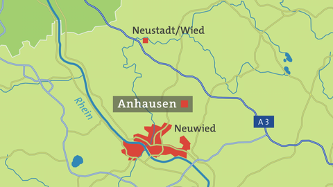 Anhausen Karte