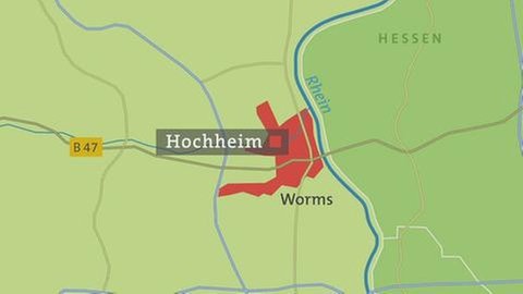 Karte von Hochheim