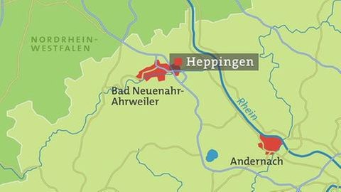 Karte Heppingen