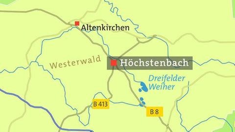 Karte von Höchstenbach