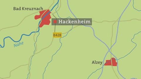 Karte von Hackenheim