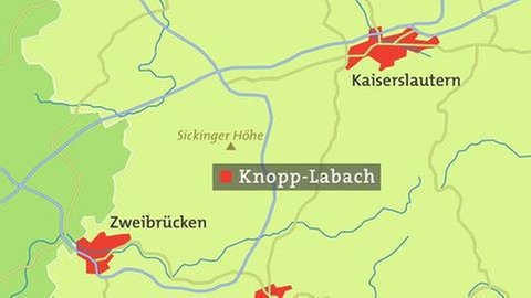 Karte von Knopp-Labach