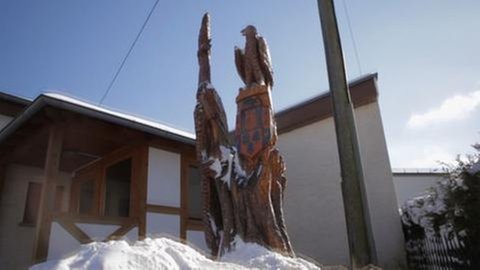Marterpfahl in der Hauptstraße