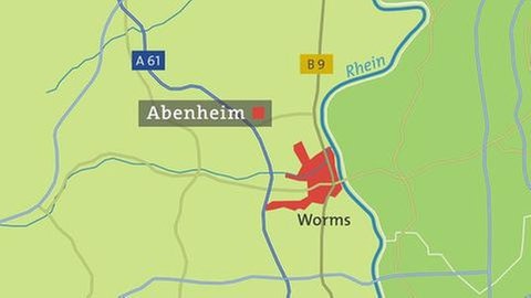 Karte von Abenheim