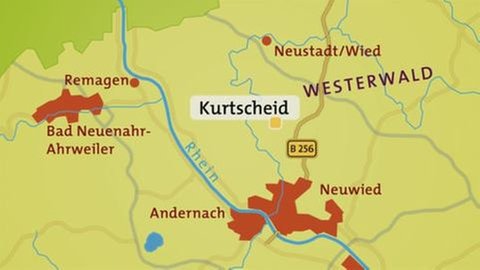 Karte Kurtscheid