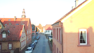 Die Beindersheimer Straße in Großniedesheim