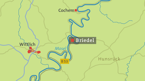 Karte von Briedel