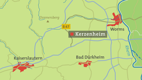 Karte von Kerzenheim