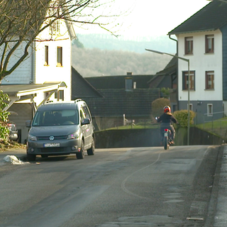 Die Hauptstraße in Harbach