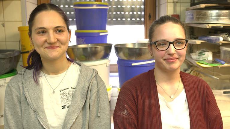 Bäckerinnen Madeleine Thran und Hannah Liebelt
