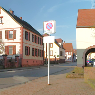 Die Hauptstraße in Bechhofen