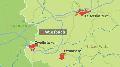 Karte von Wiesbach