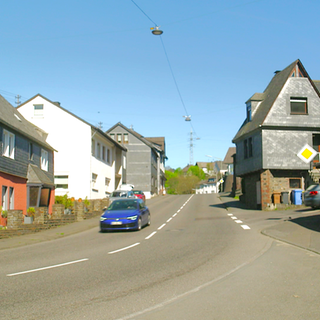 Die Hauptstraße in Alsdorf