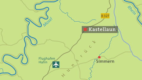 Karte von Kastellaun