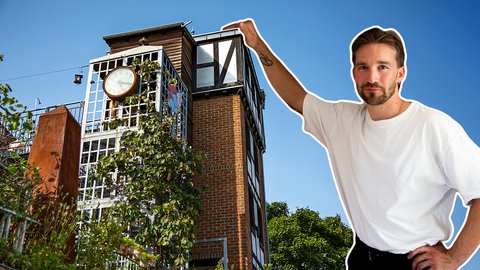Johnny wohnt in einem Turm mitten in Köln