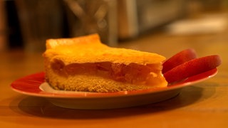 Der leckere Pfirsich-Rahm-Kuchen