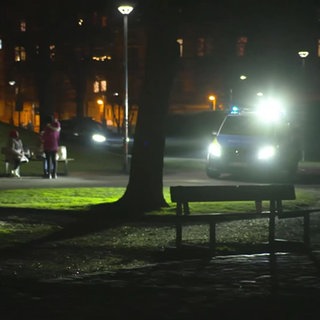 Stühlinger Kirchplatz bei Nacht